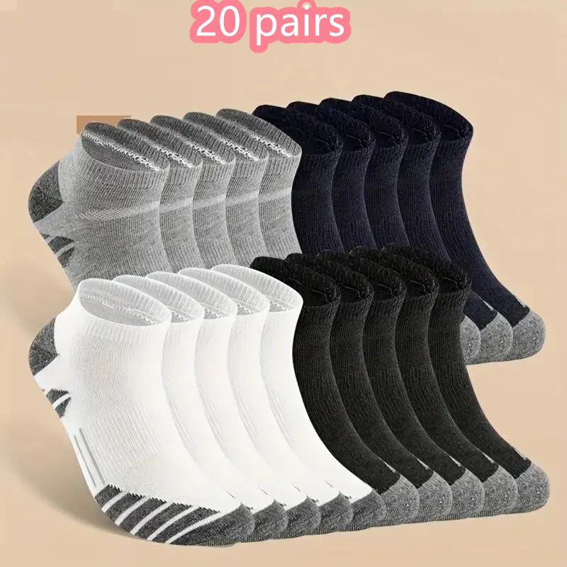 Athletic Sock Cushion - 1/10/20 pares de calcetines tobilleros atléticos