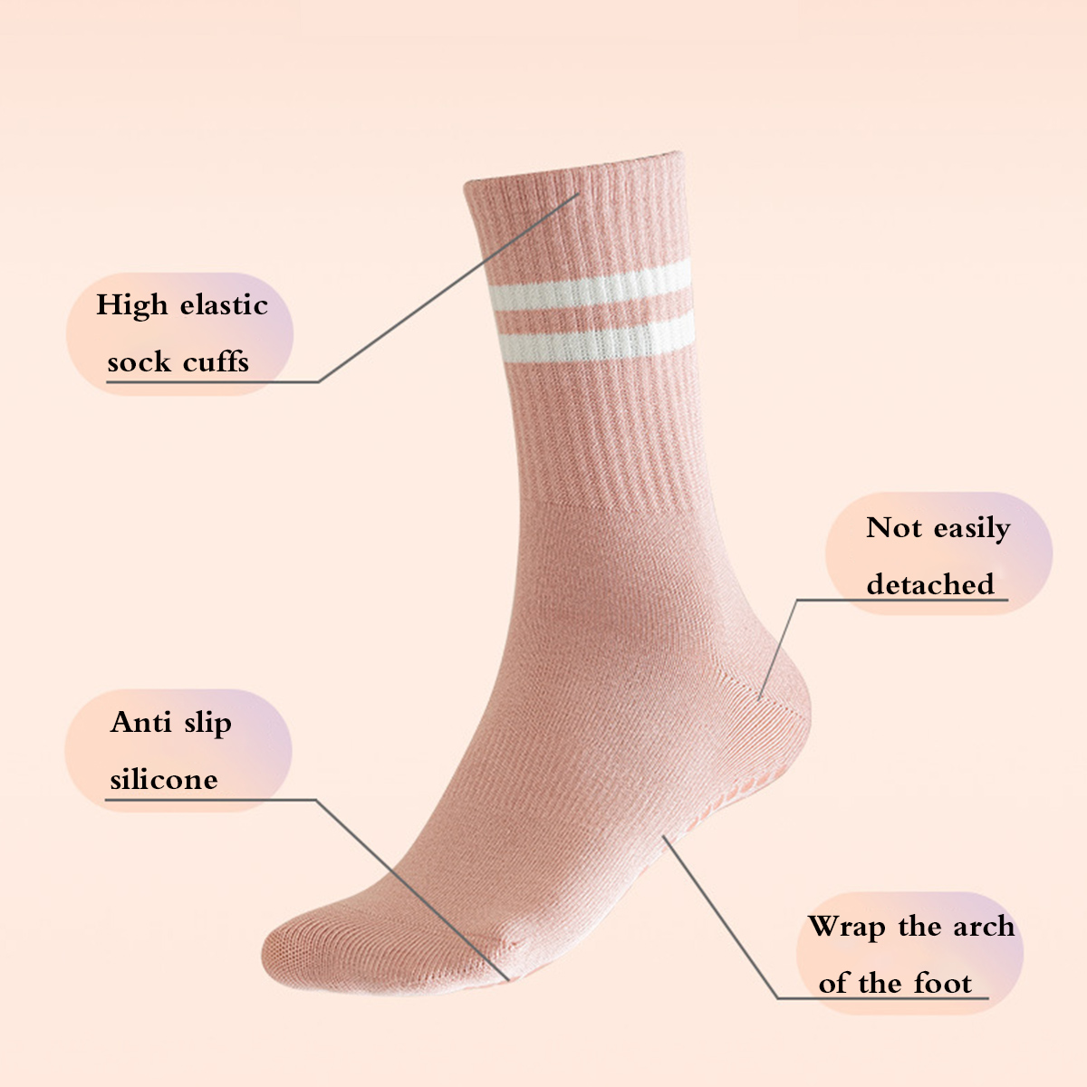 Calcetines de Pilates con empu - Grip Sock Yoga reseña y precio